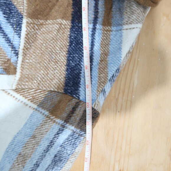 Ashley by 26 Flannel Shacket Jacket L Plaid Lined Outerwear Country Pockets - Picture 3 of 7